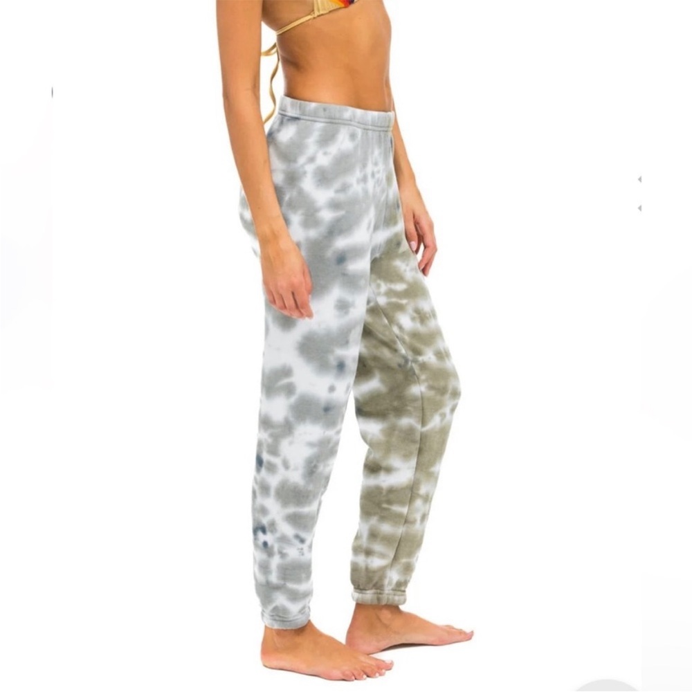 Tie-dye aviator nation look alike sweatpants